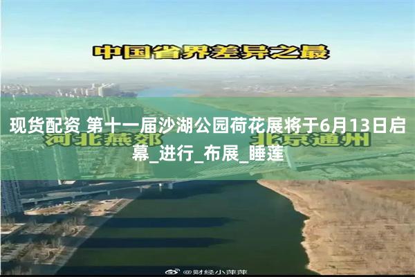 现货配资 第十一届沙湖公园荷花展将于6月13日启幕_进行_布展_睡莲